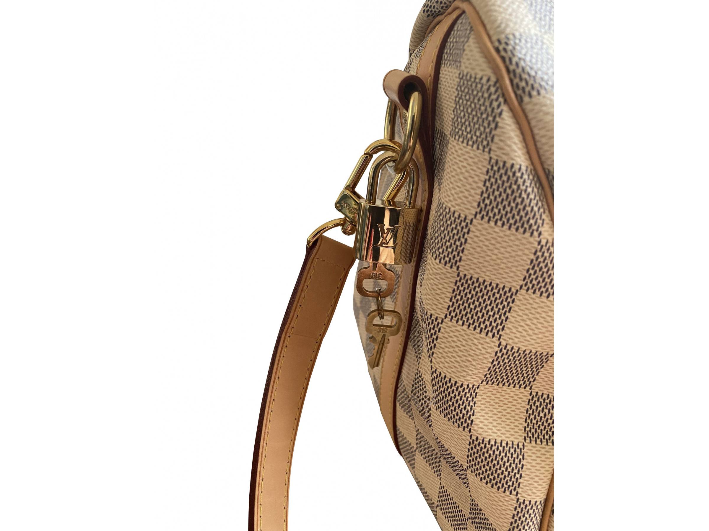 Louis Vuitton Tasche Speedy 30 Damier Azur VERKAUFT - Louis Vuitton Tasche Speedy 30 Damier Azur Canvas mit