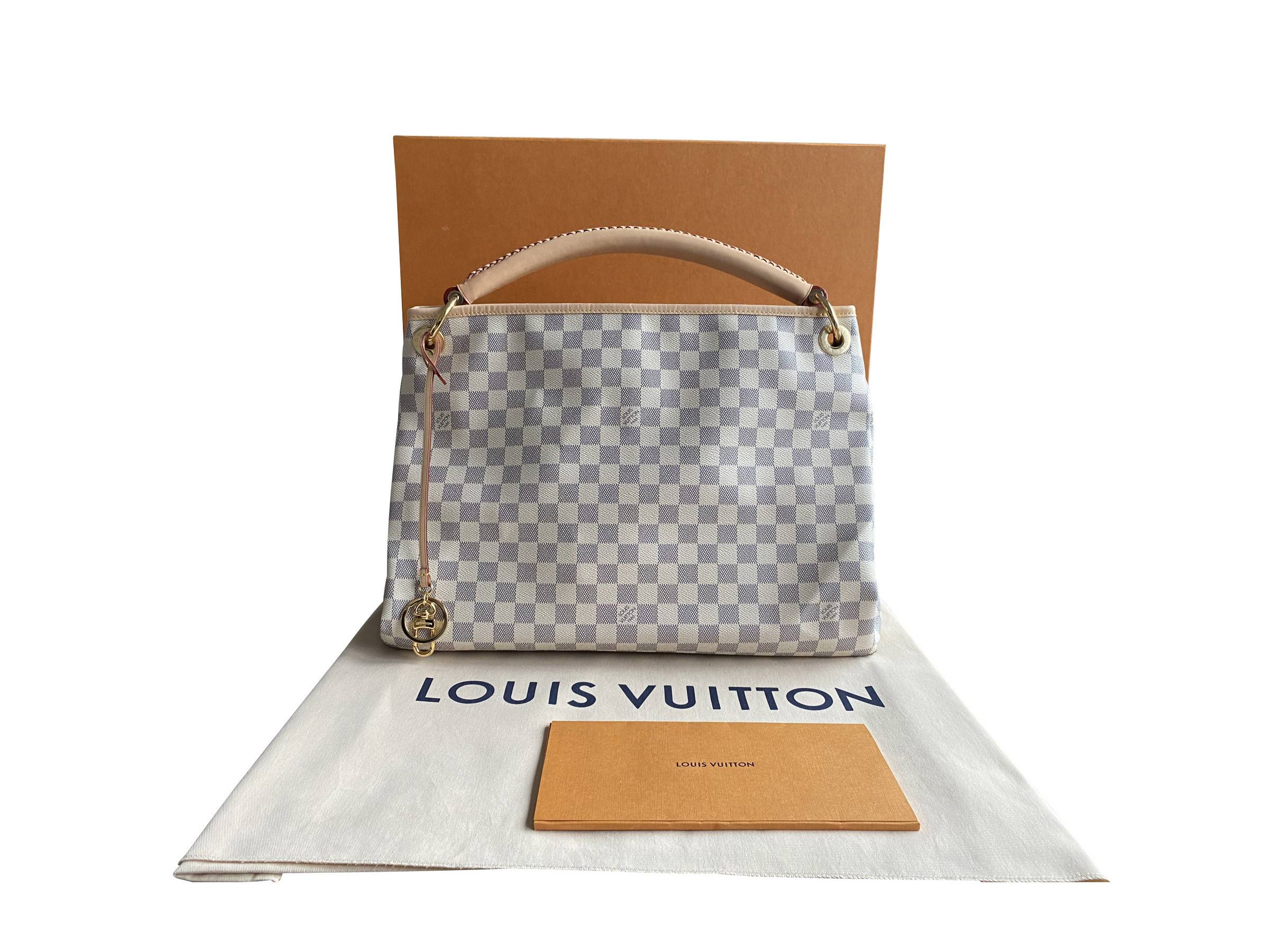 VERKAUFT - Louis Vuitton Tasche Artsy Damier Azur N40253 Schultertasche von September 2021 * wie NEU mit Kassenbeleg