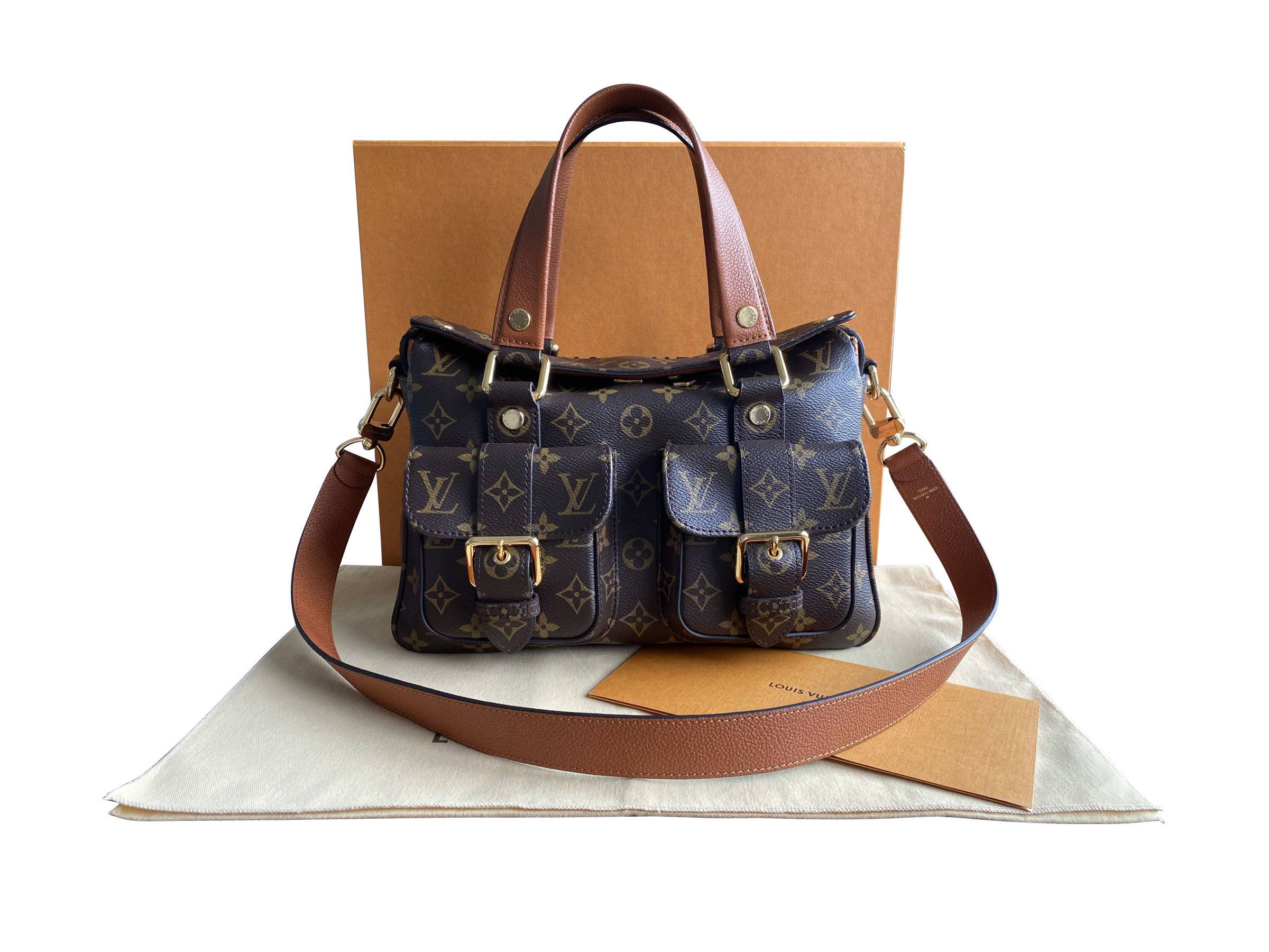 VERKAUFT - Louis Vuitton Tasche Handtasche Manhattan neues Modell * wieNEU mit Rechnung