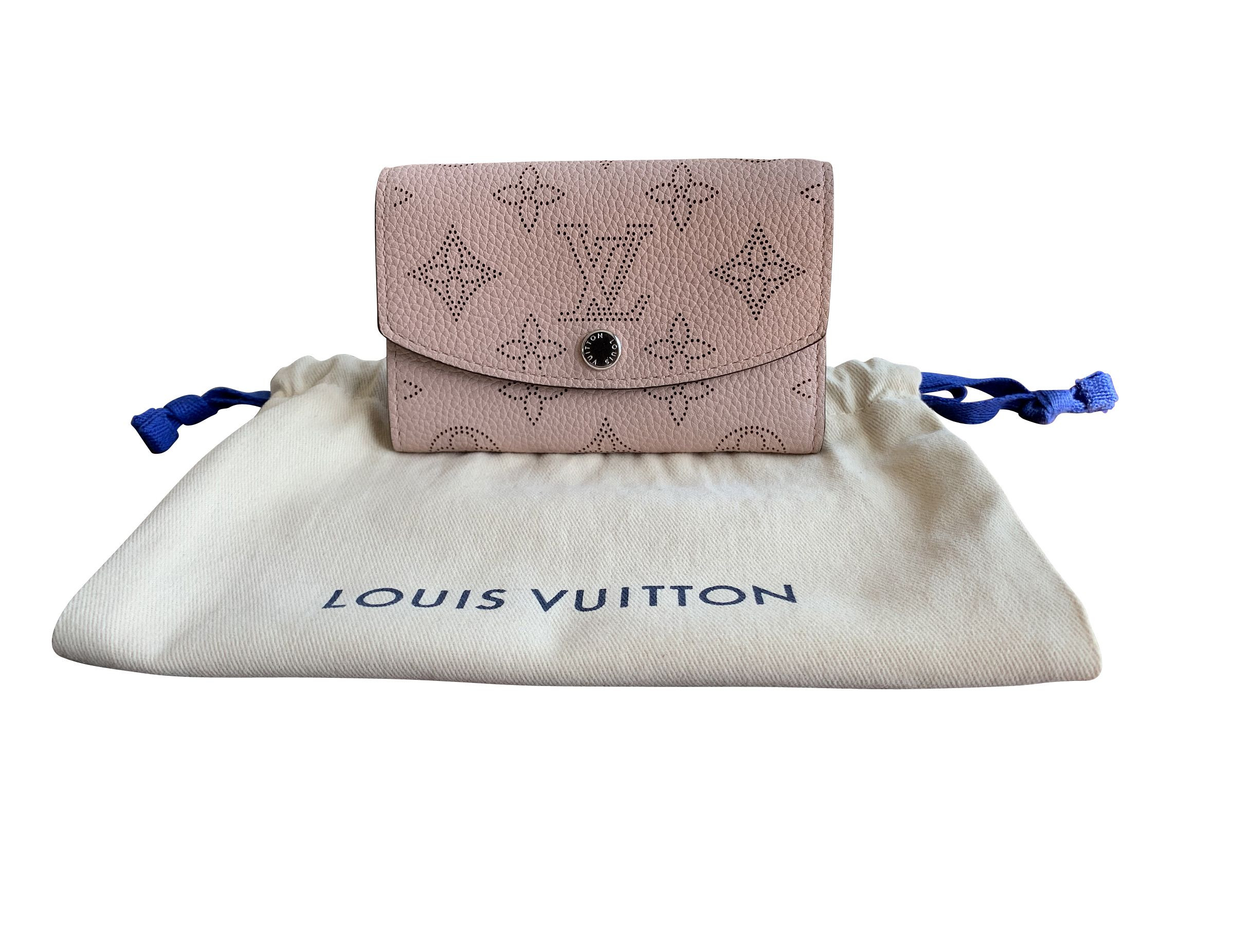 VERKAUFT - Louis Vuitton Geldbörse Mahina Leder klein Magnolia (Rose-Ton) * TOP